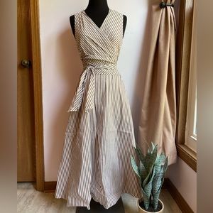 Kobi Halperin Dina striped sleeveless midi dress